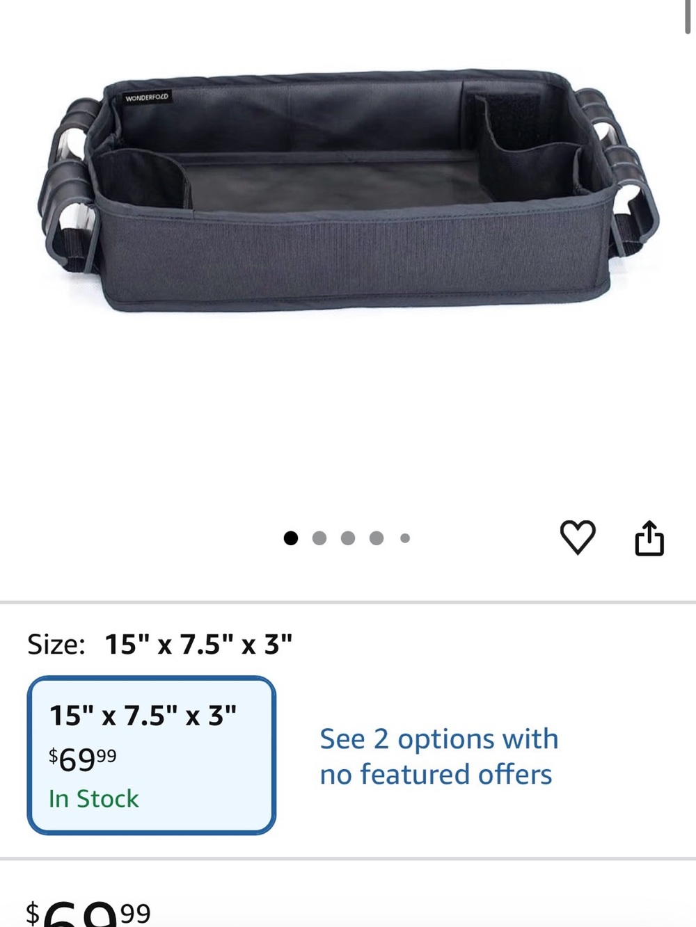 Rainbow Baby wagon snack tray
